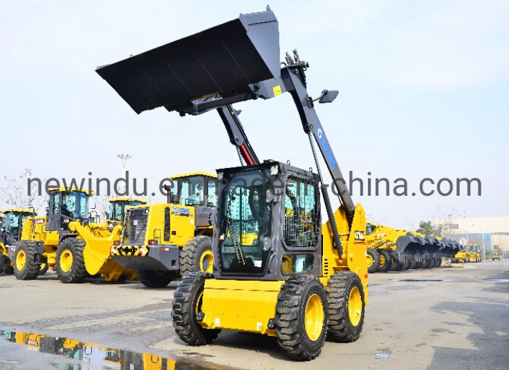 1 Ton China Mini Skid Steer Wheel Skid Steer Loader Xc760K