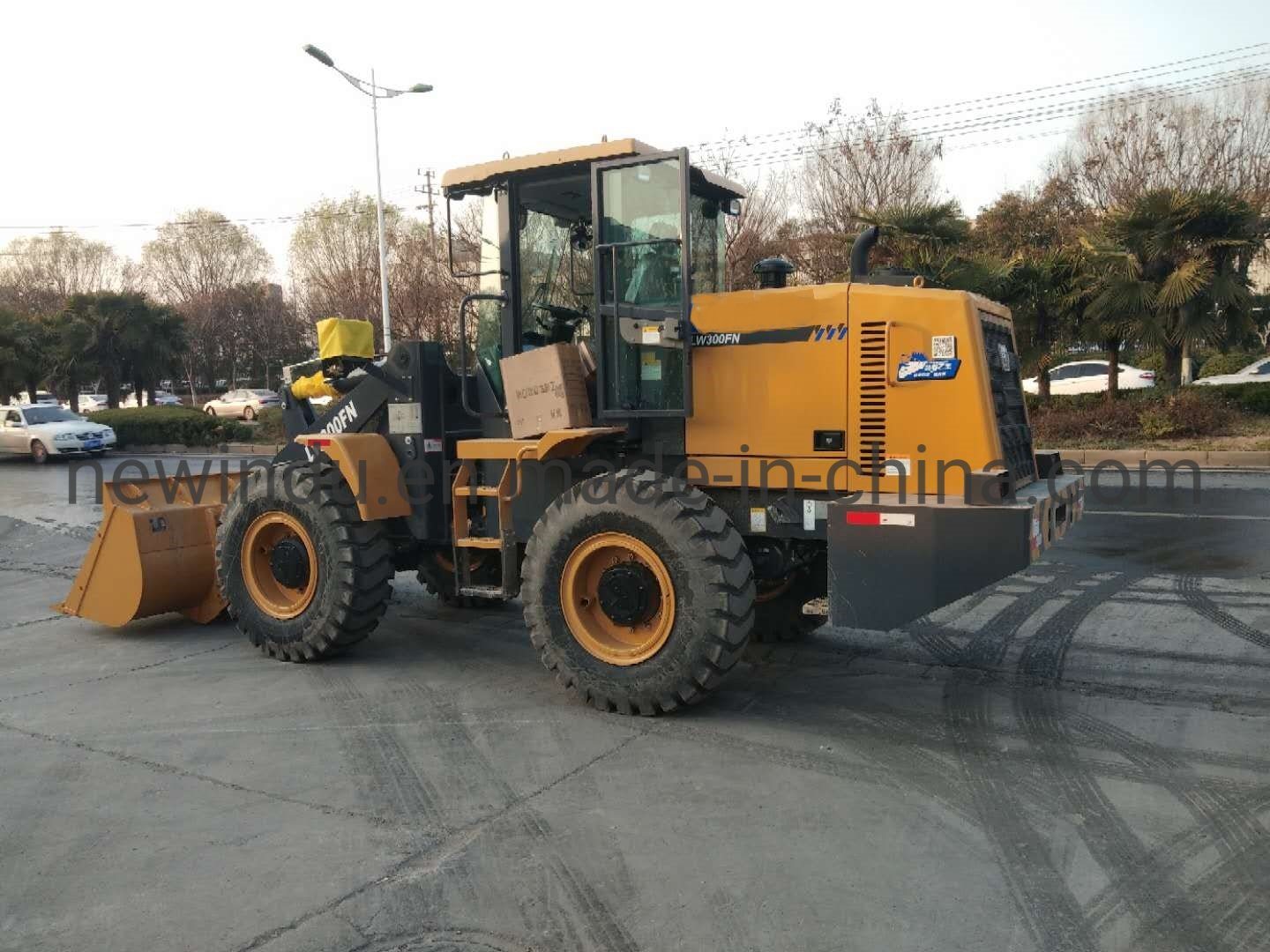 3 Tons China Automatic Loader with Forks Wheel Loader Lw300fn