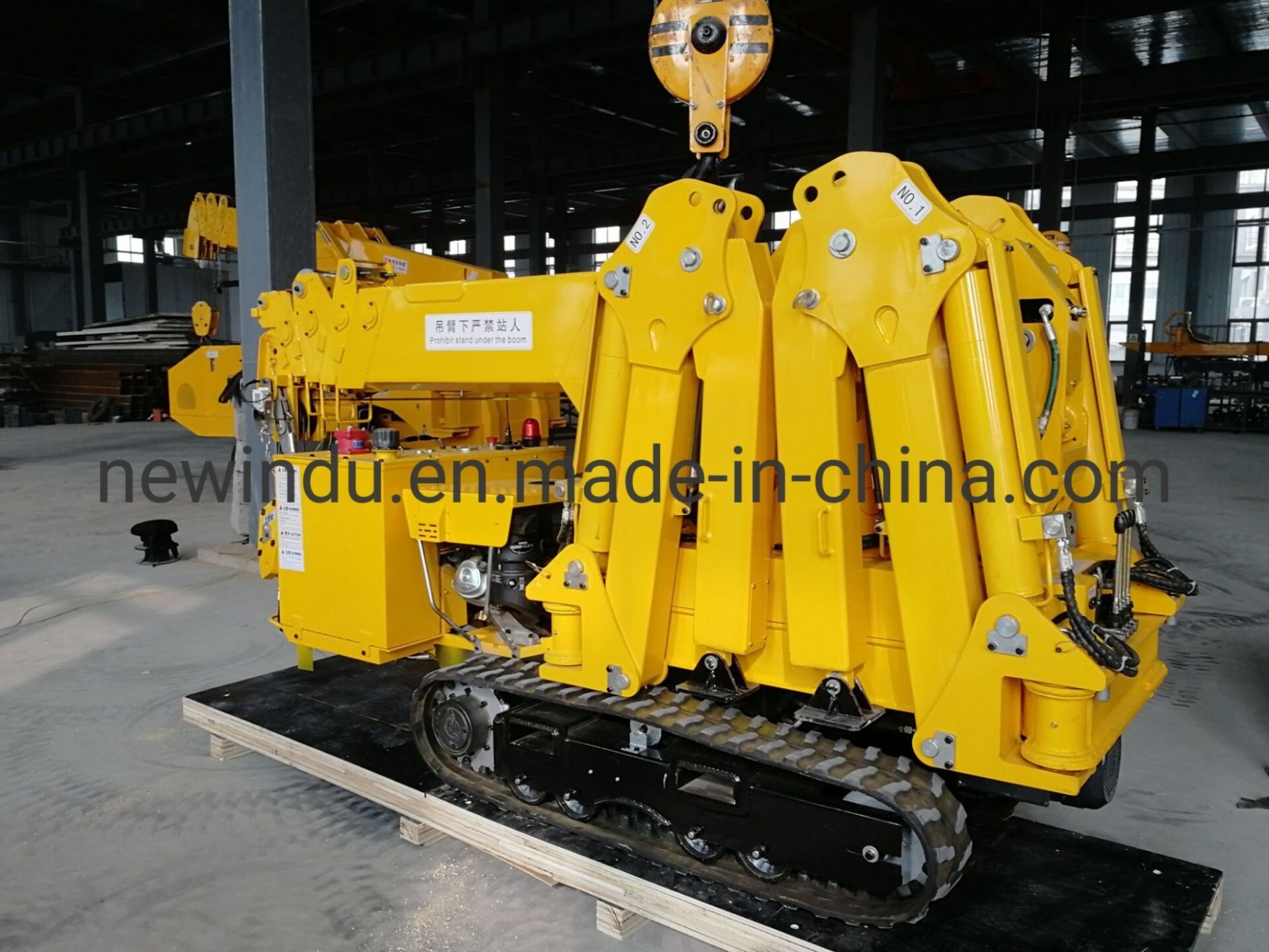 3 Tons Small Hydraulic Crawler Spider Crane Sale in Spain