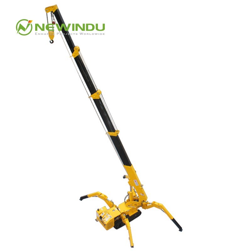 5 Ton Mini Mobile Crane Spider Crane Telescopic Lifting Machine for Narrow Space Kb5.0