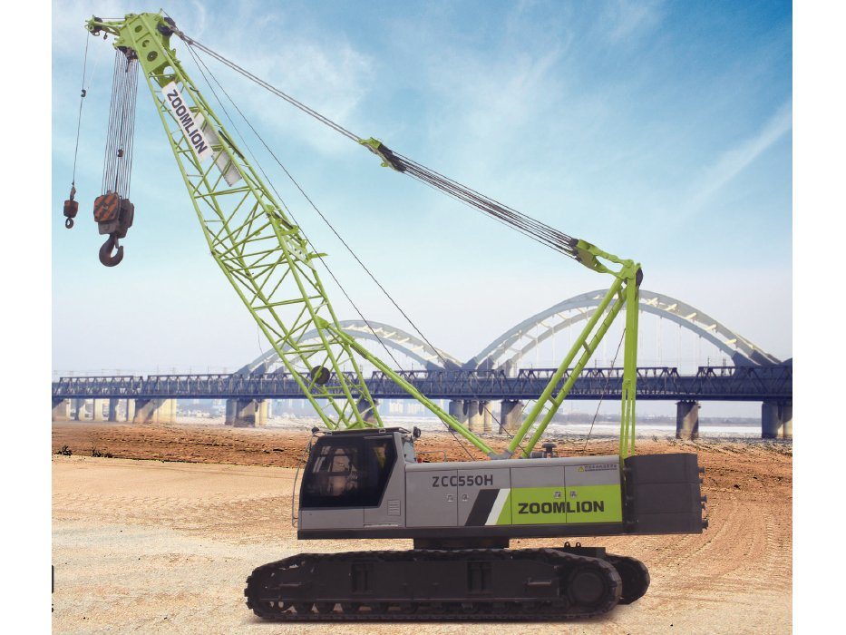 China 
                55 Ton Zoomlion grúa sobre orugas hidráulica de alta calidad Zcc550h
             proveedor