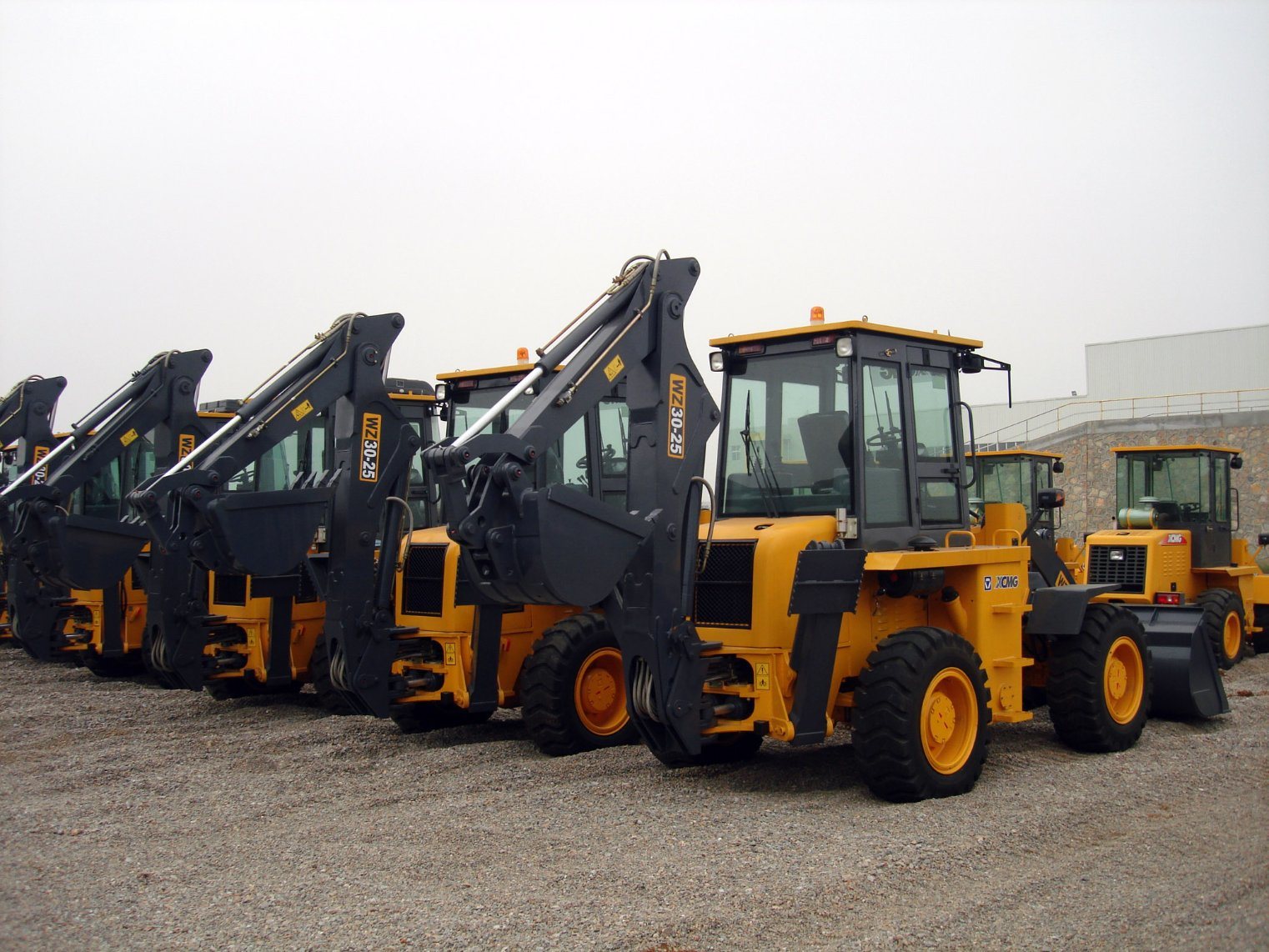 8ton 4WD Small 0.3m3 Backhoe Loader Wz30-25 in Stock