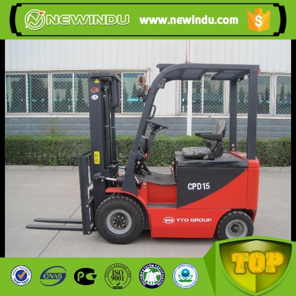 Best Quality Yto Brand 1.5ton Mini Electric Forklift