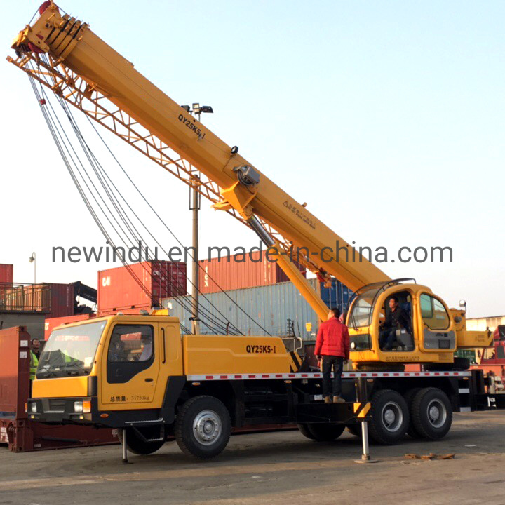 China 
                China 25 Tons Pilot Control Mobile Truck Crane Qy25K5l
             supplier