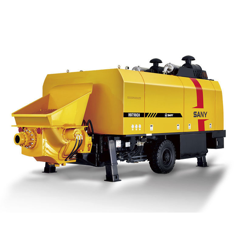 China 85m3/H Diesel New Trailer Concrete Pump Price Hbt8018c-5s