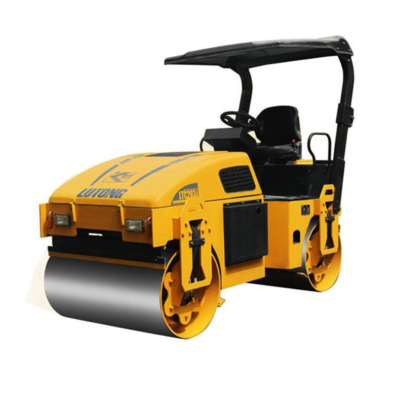 China Famous Brand Lutong 3.4 Ton Mini Vibratory Double Drum Road Roller Ltc203 with Cheap Price in Stock