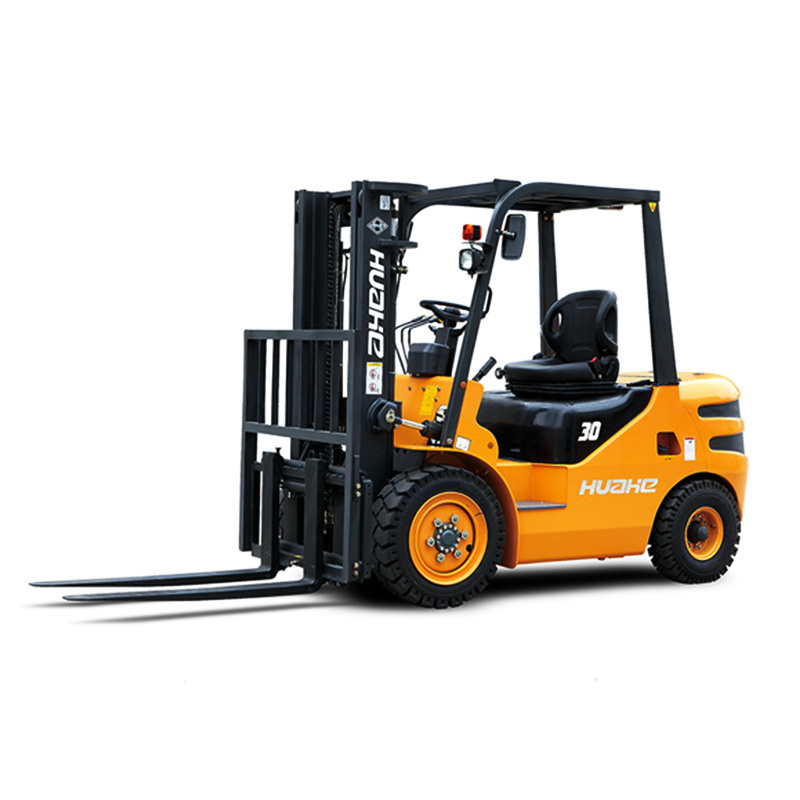 China Manufacturer 3 Ton Diesel Engine Forklift with Solid Tire and 2 Stage 3 Meter Mast for Sale Hh30z