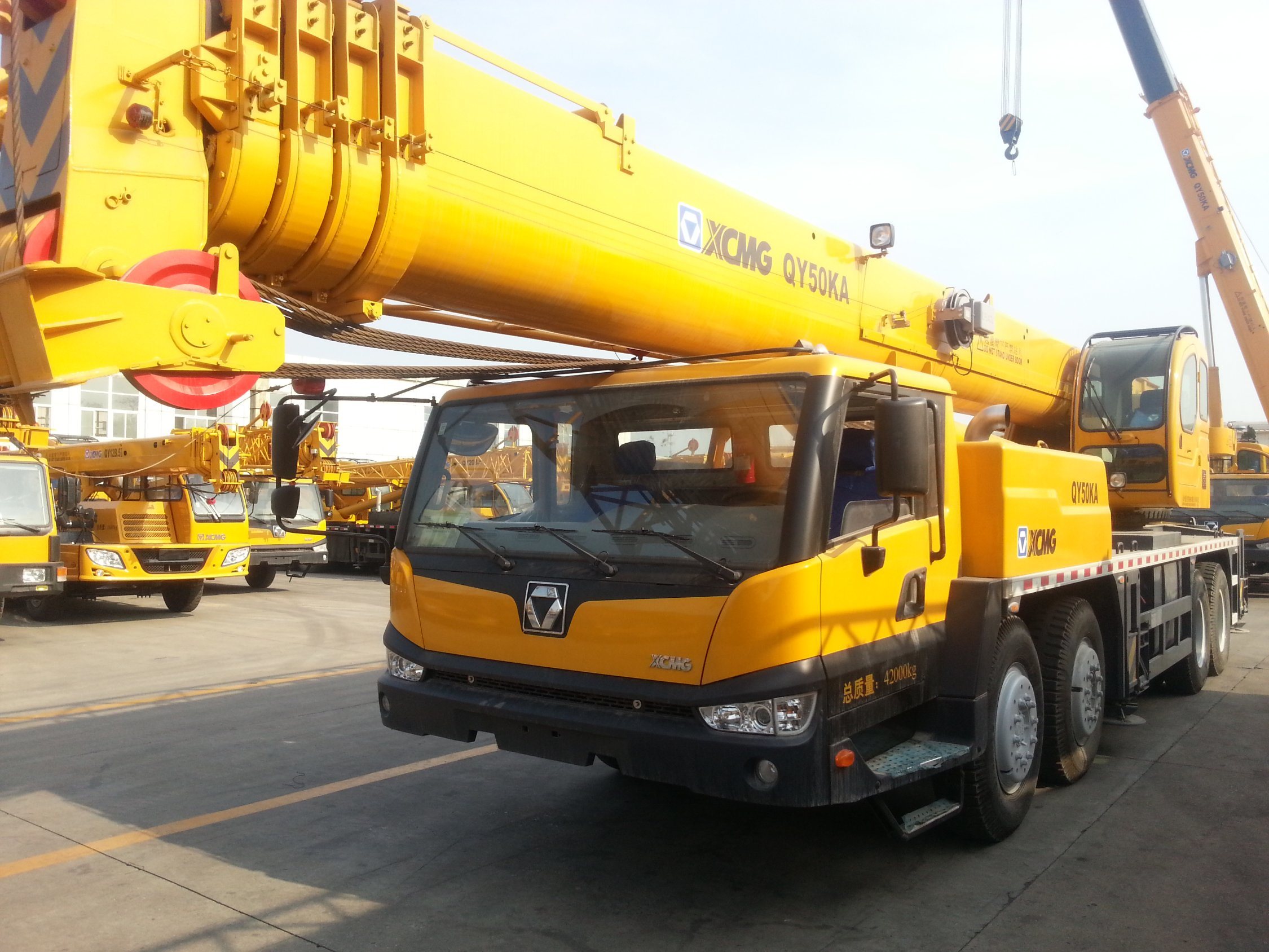 China Top Brand 50 Ton Truck Crane Machine Price Qy50ka