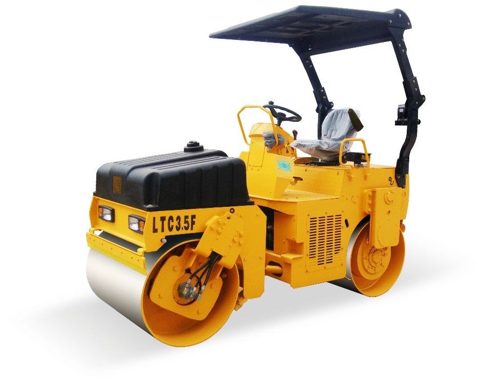 China Top Brand Lutong 3.5 Ton Mini Vibratory Double Drum Road Roller Ltc203 with Cheap Price in Stock