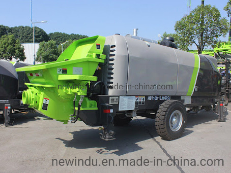 Chine 
                Petite pompe de mélange de béton portable pour diesel Hbt60
             fournisseur