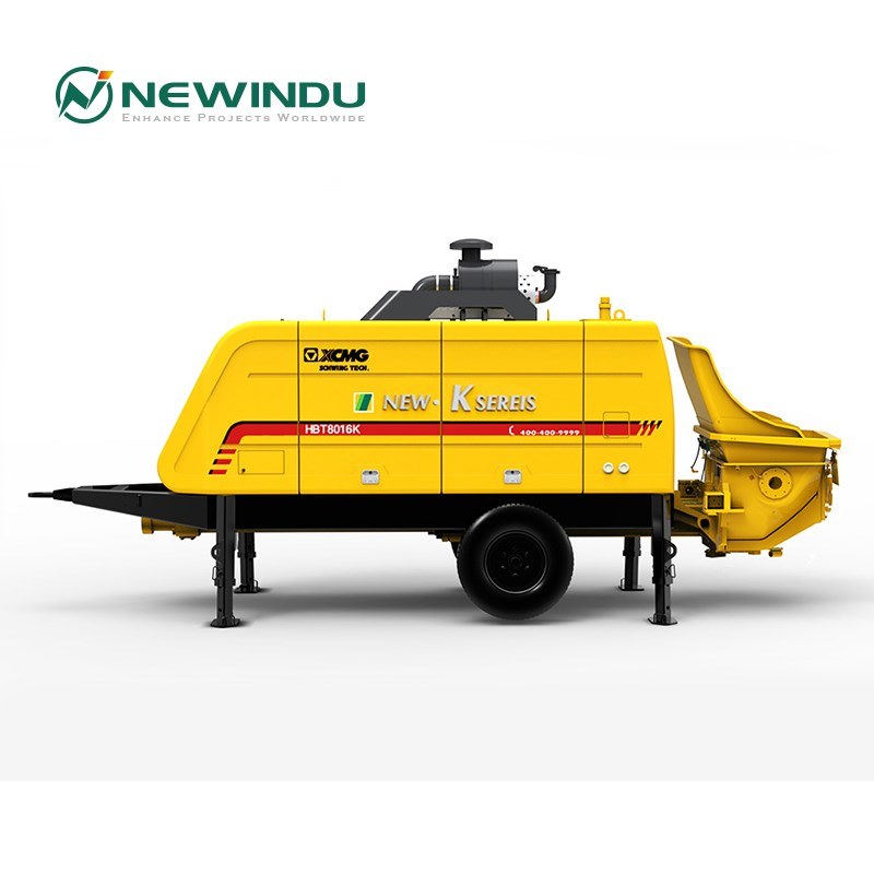 Factory Direct Newindu 50m3 Mini Concrete Trailer Pump Hot Sale Hbt5008K