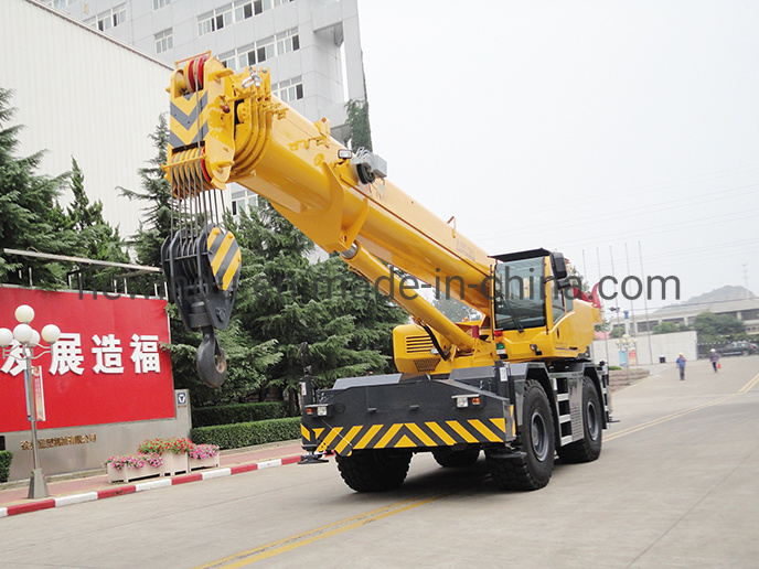 China 
                Factory Rt50 50ton Construction Truck Rough Terrain Mobile Crane
             supplier