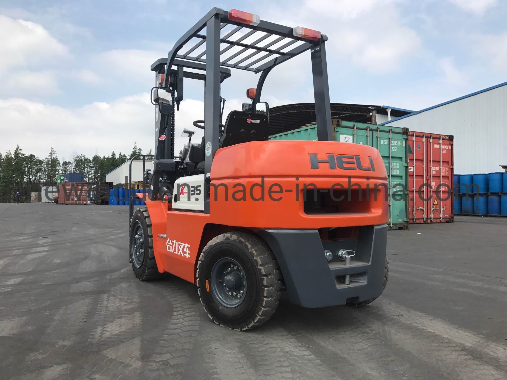 Heli 3.5 Ton Diesel Engine Cpcd35 Forklift with Paper Roll Clamp