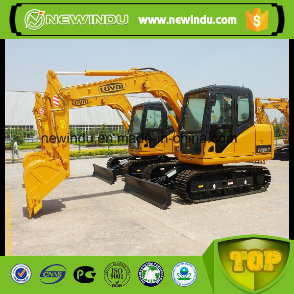 High Quality Foton Lovol New Excavator Machine Fr80g for Sale