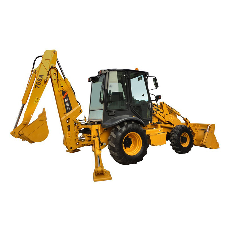 China 
                Yuchai 72kw 付きホットセール Liugong Mini Backhoe Loader Clg765A ディーゼルエンジンおよび 1m3 ローダバケット
             supplier