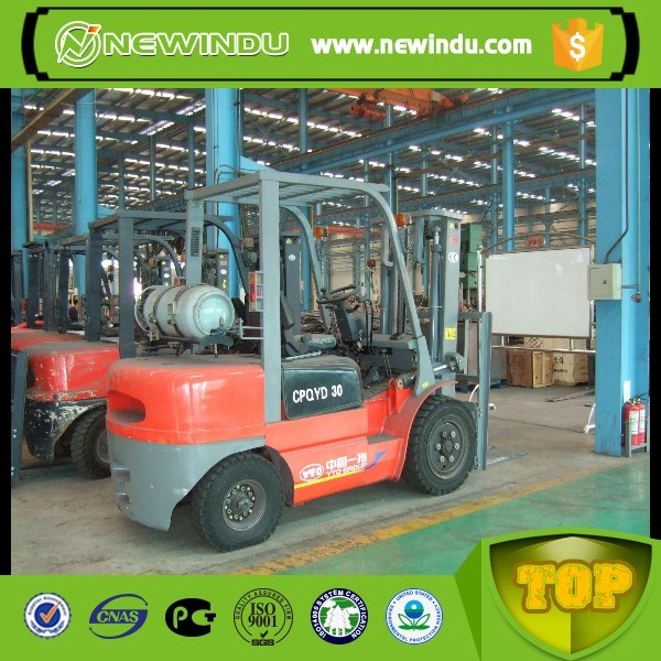 Hot Sale Yto Brand New 3ton LPG Forklift Cpyd30 for Sale