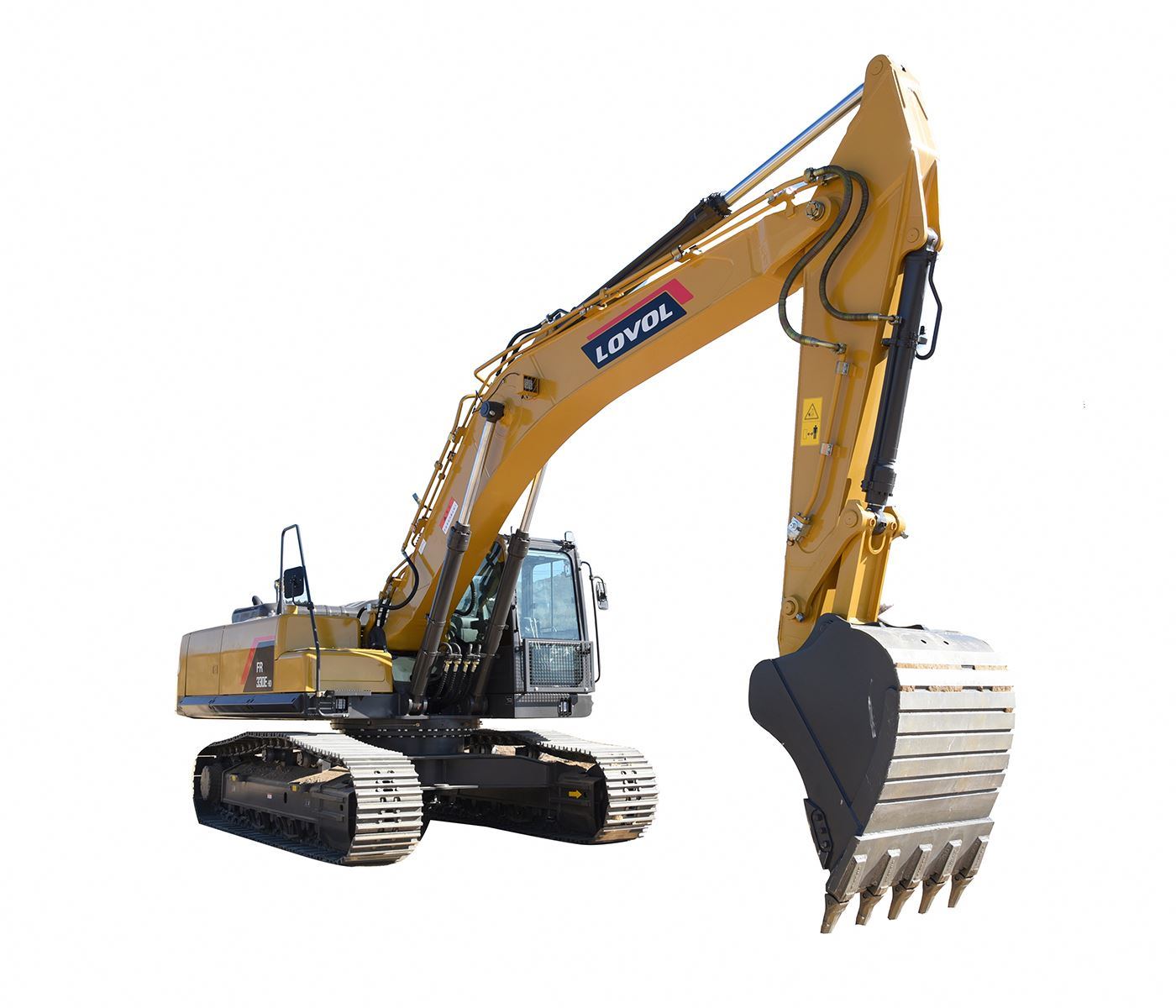 Large Size Mining Crawler Excavator Lovol 33.6 Ton Digging Machine Fr330d with 1.5m3 Rock Bucket and Hammer