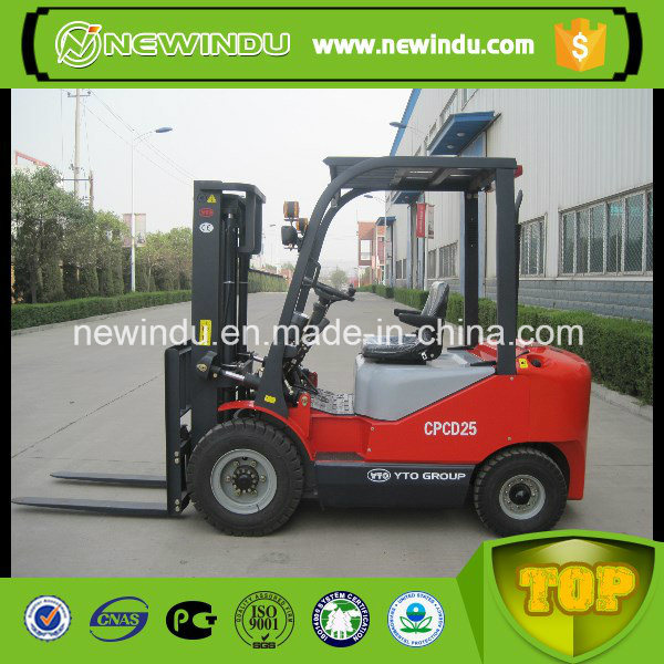 Lifting Equipment 2 Ton Yto Forklift Price Cpcd20 CPC20