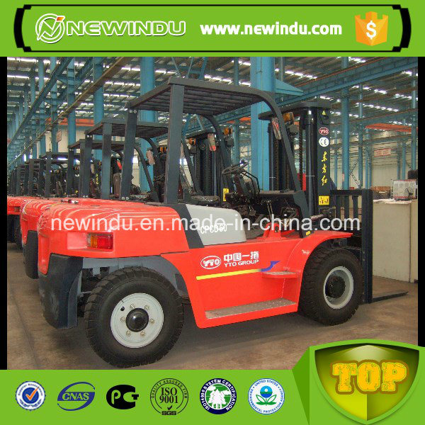 Lifting Yto 6 Ton Diesel Forklift Machine 5 Ton Cpcd60 Price Cpcd50