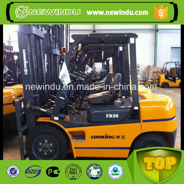 New Lifting Machine Lonking Diesel Forklift Equipment Fd30 Price