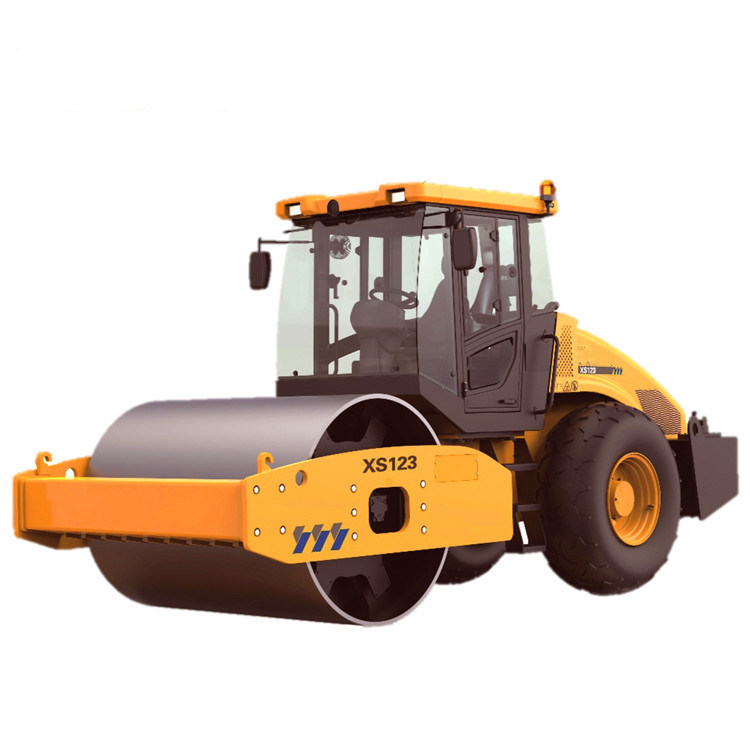 Official Manufacturer 12 Ton Mini Hydraulic Single Drum Road Roller Xs123 with Cummins Engine