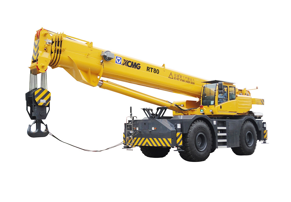 
                Rt80 80 ton Crane Truck mobiele Ruw Terrain Crane
            