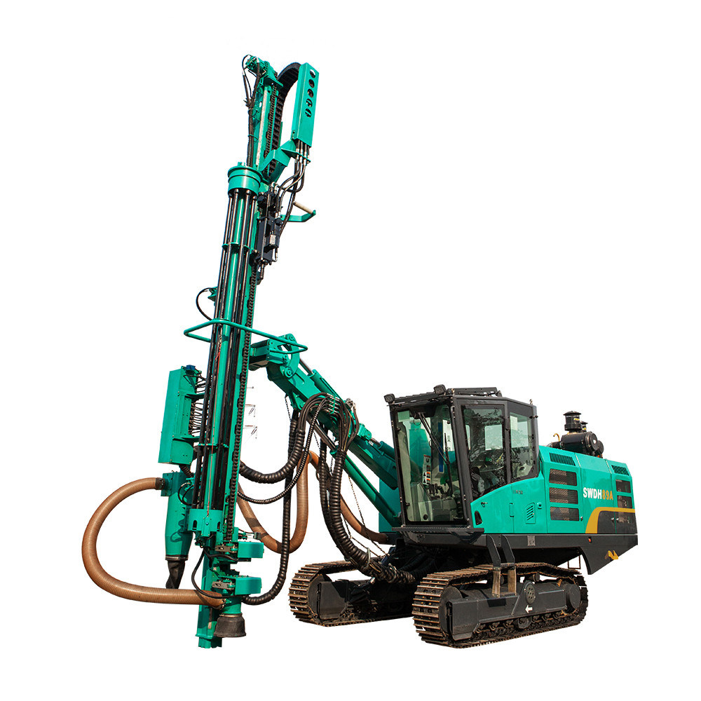 Sunward China Top Brand Swdb120b Down-The-Hole Drilling Rig Rotary Driller with Granite Drill Rig and 10 Bar Air Compressor