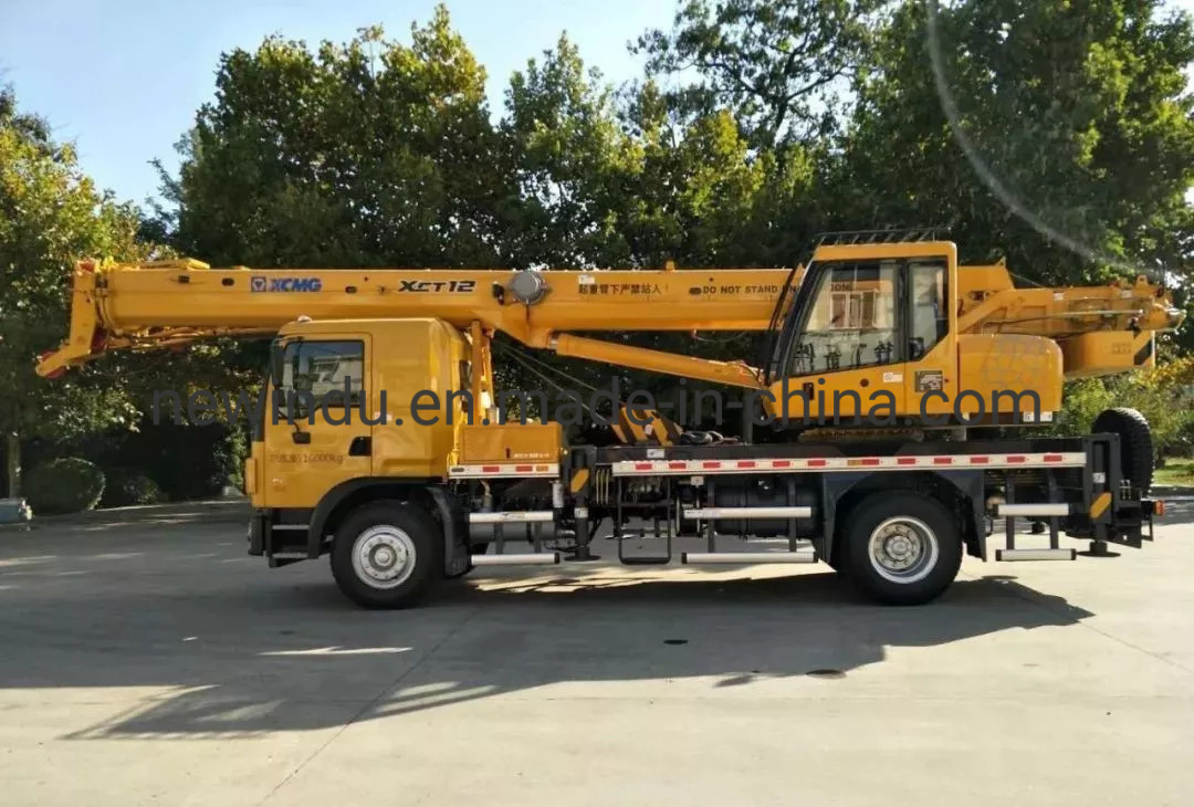 China 
                텔레스코픽 유압 12톤 이동식 소형 트럭 크레인 Xct12
             supplier