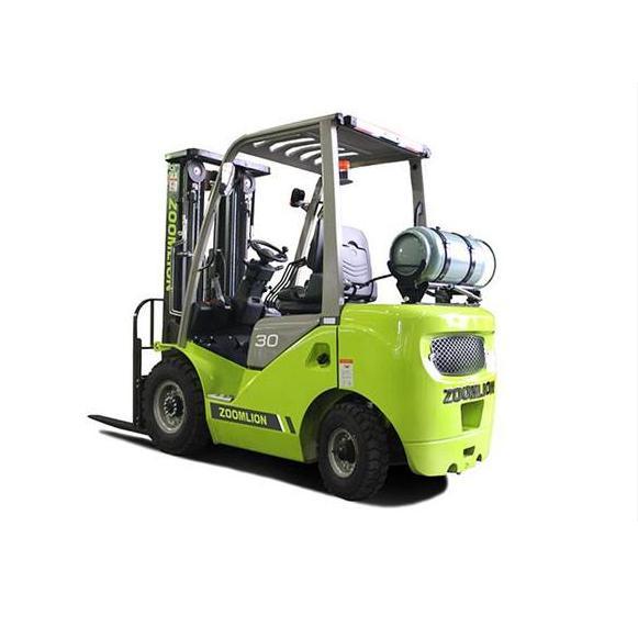 Zoomlion 3 Ton Diesel Forklift with 2 Stage 3m Mast Side Lifter solid Tire Fd30z