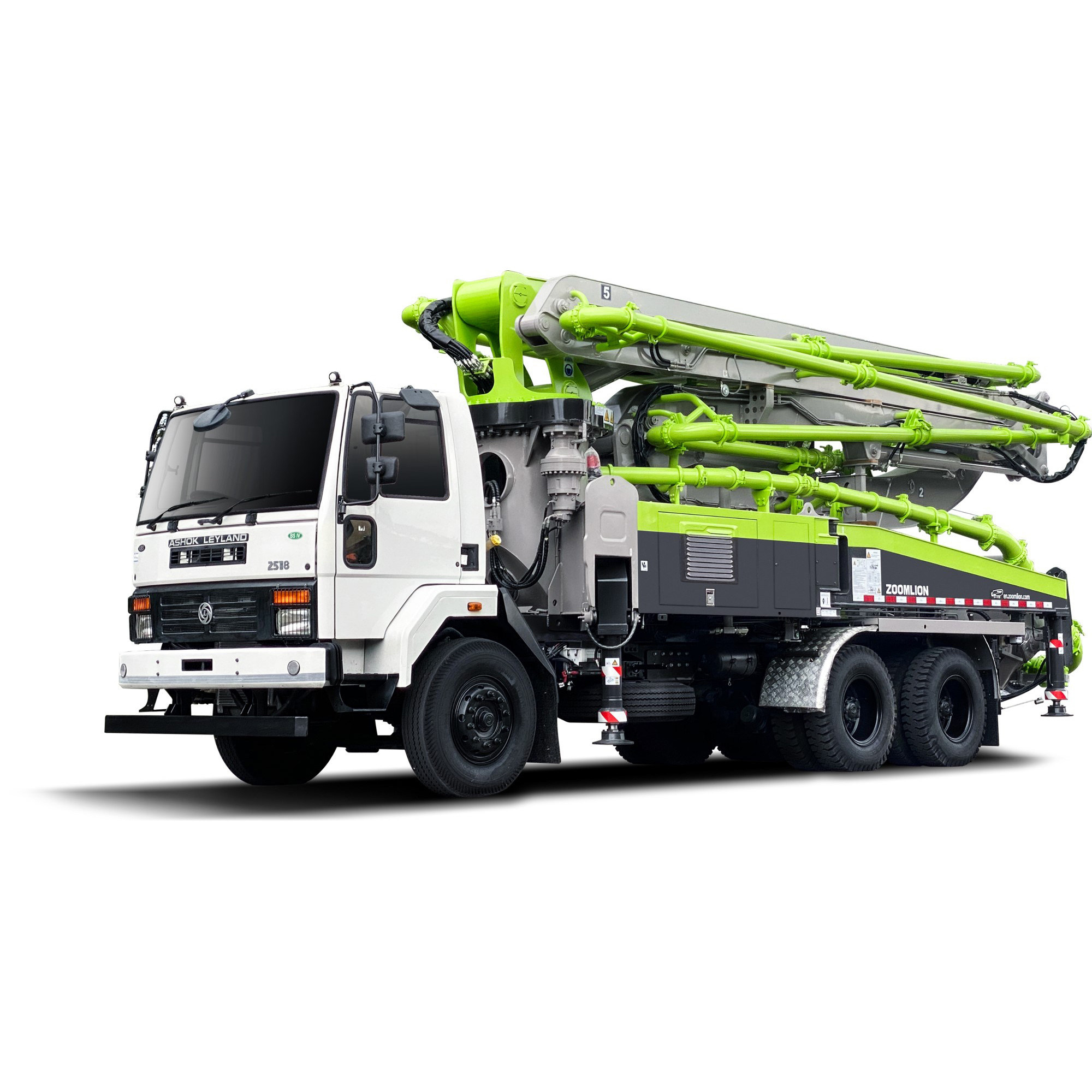 Zoomlion Hot Sale Truck Mounted Concrete Pump 38X-5rz with 100m3/H Max Theorical Output and 38m Vertical Reach