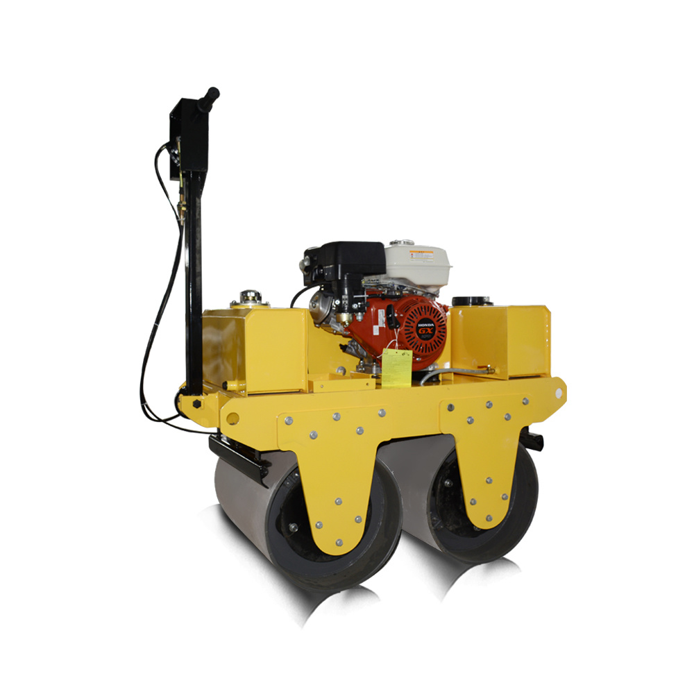 CE Certificated Hand Double Drum Roller Mini Road Roller Compactor Vibrating Roller for Sale