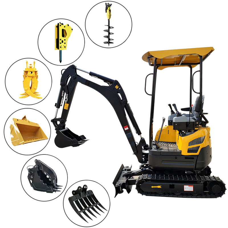 Ce ISO EPA Cheap Price 0.6 Ton to 6.5 Ton Mini Excavator Hydraulic Excavator Digger Machine RC Excavator Small Digger List