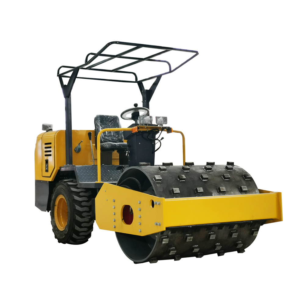 China 
                Cheap Price Fuel Saving Vibratory Sheep Compactor Road Roller 1t 2t
             supplier