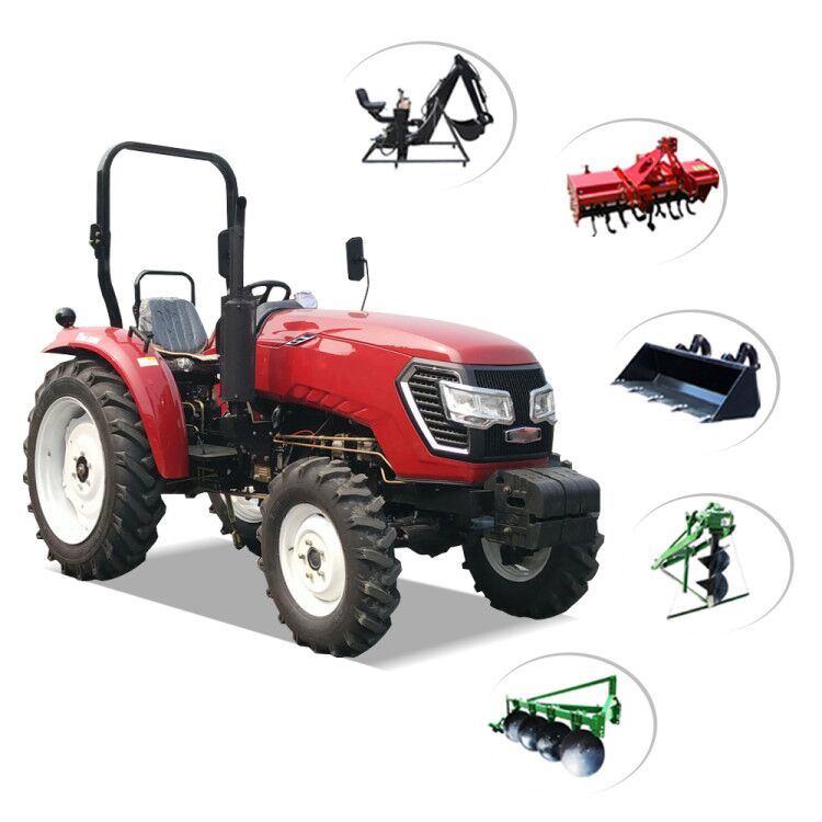 China Micro Mini Tractor Small 2X4 or 4X4 Wheel Tractor 10-300 HP Garden Tractors Diesel Walk Behind Tractor Farm Tractors with Attachments for Agriculture