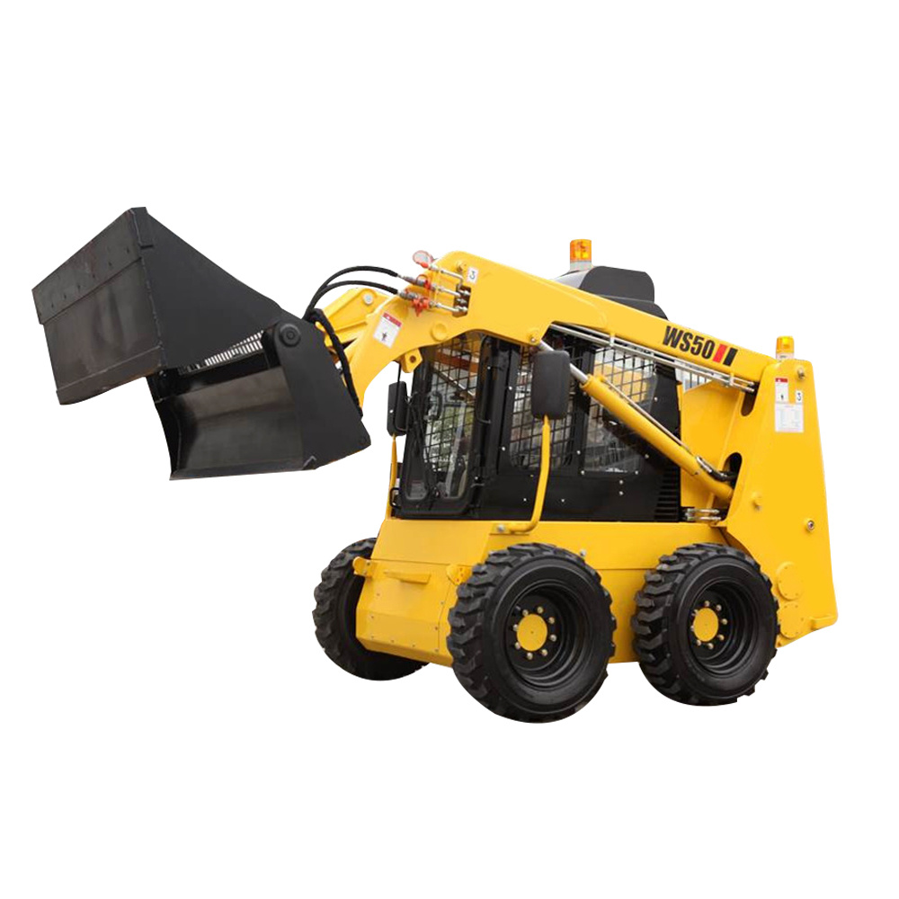 China New Hydraulic Mini Skid Steer Loader with Variously Attachment Micro Loader Skid Steer Small Track Skid Steer Loader for Sale by Sea