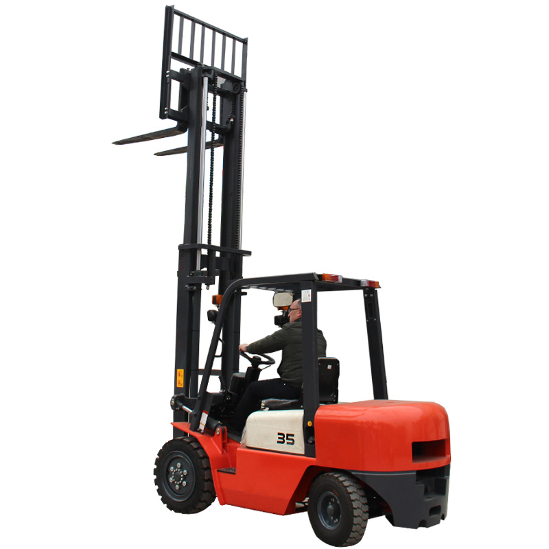 Diesel Engine Fully Hydraulic Side Forklift 4X4 Forklift 2 Ton Attachment