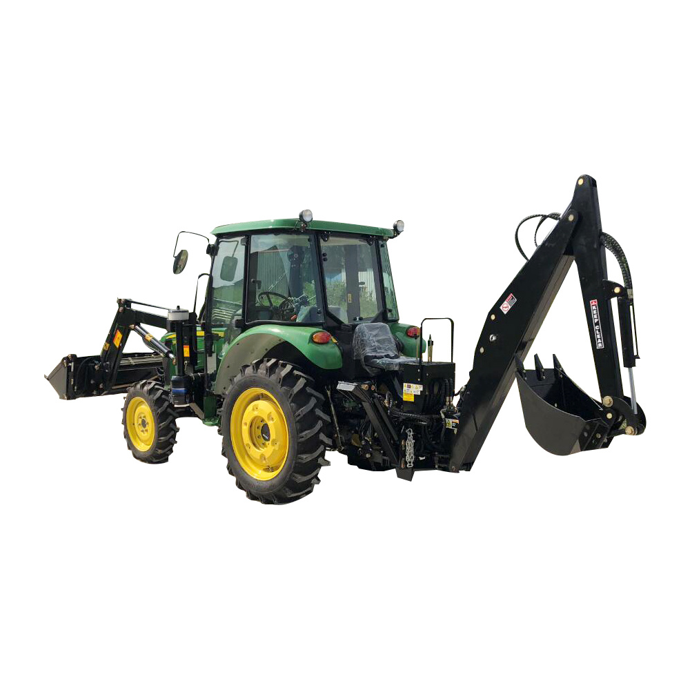 China 
                Diesel Engine Tractor with Backhoe and Front Loader Tractor Backhoe Attachment
             supplier