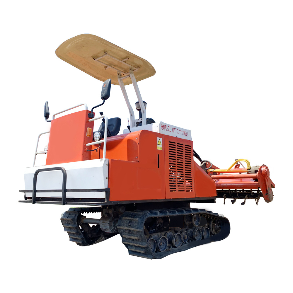 Factory Export Ruber Track Cultivator Crawler Tractor Agricultural Farm for Swamp Suppliers