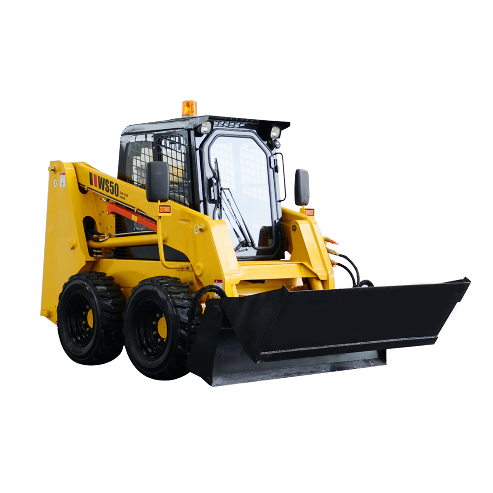 High Efficiency Mini Skid Steer Loader with 4 in 1 Bucket for Sale