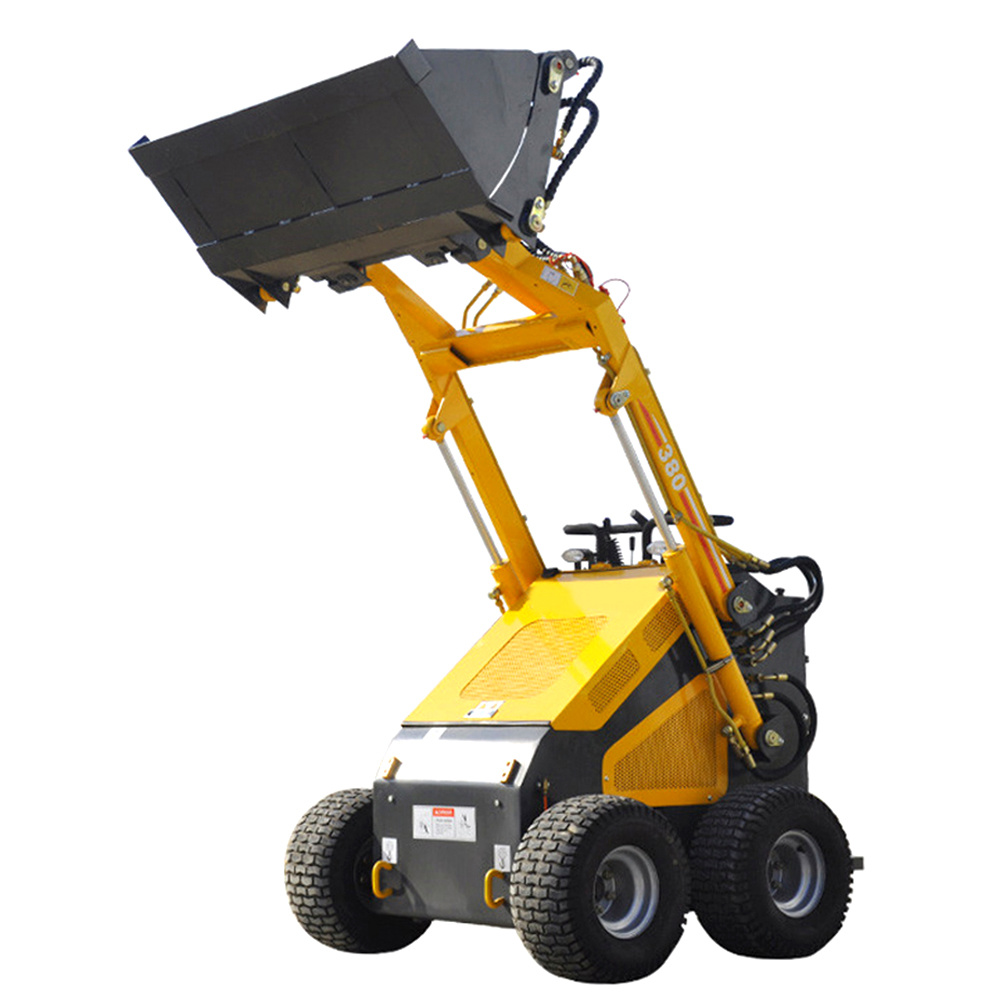High Performance Stand on Mini Skid Steer Loader 380 Indian Factory