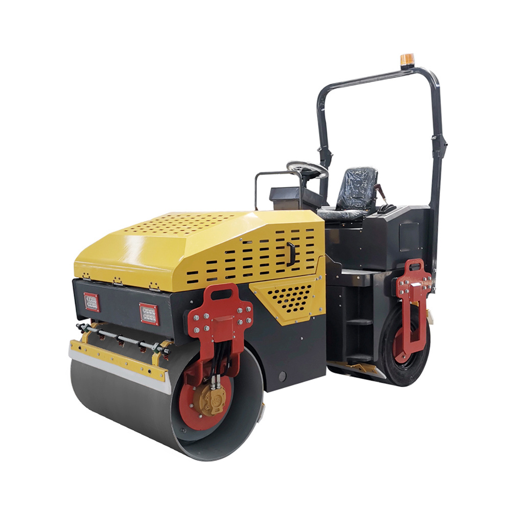 Latest Type 2ton Road Roller Compactor Double Drum Roller Road