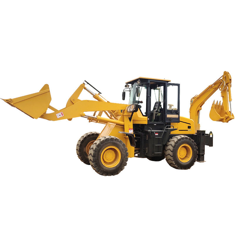 Low Consumption 4 Wheel Drive Backhoe Loader Accessories Backhoe