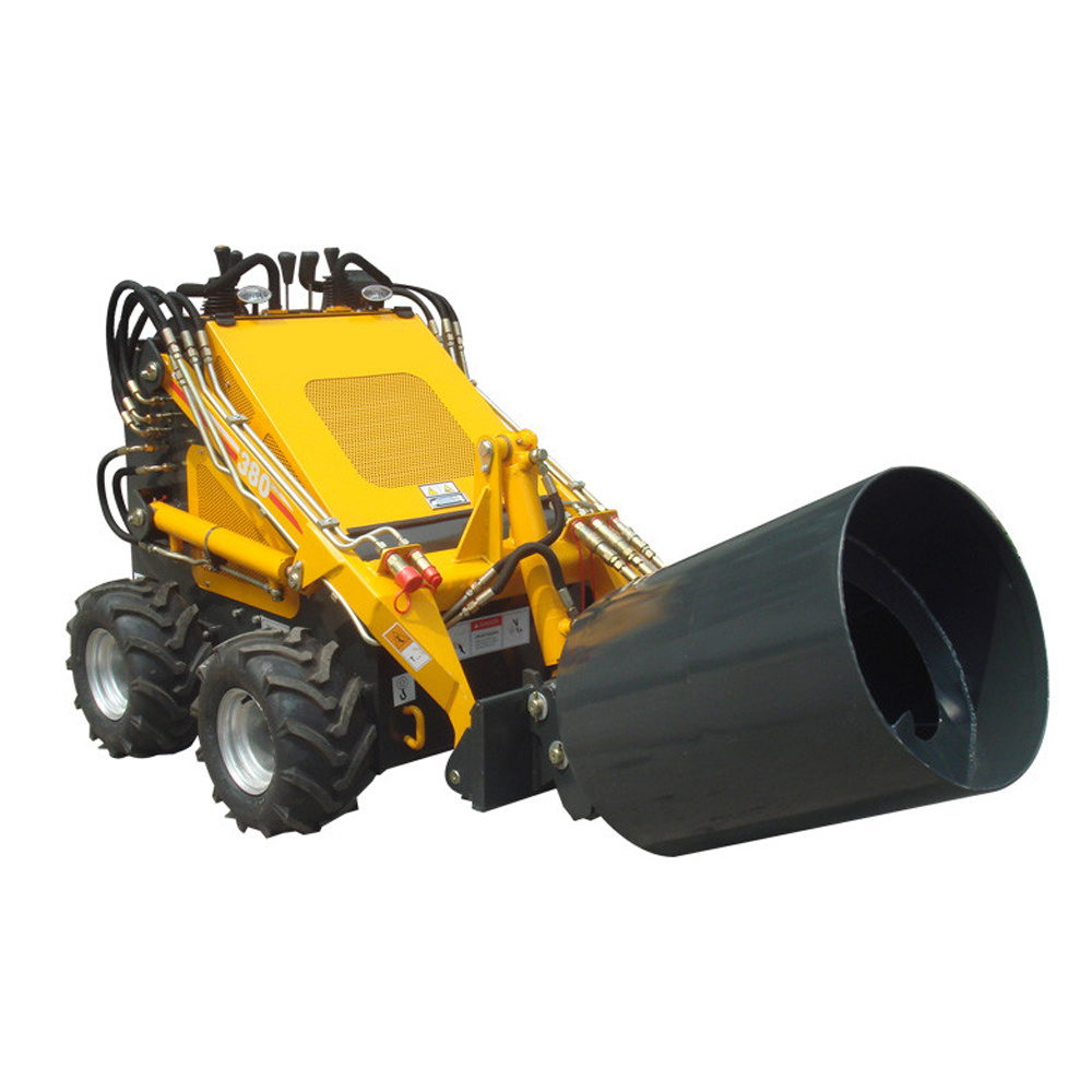 Simple Operation Chinese Stand on Mini Skid Steer Loader Price