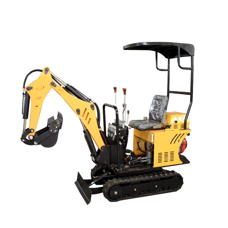 Steel / Rubber Crawler 08 Ton Mini Excavator Garden Excavator