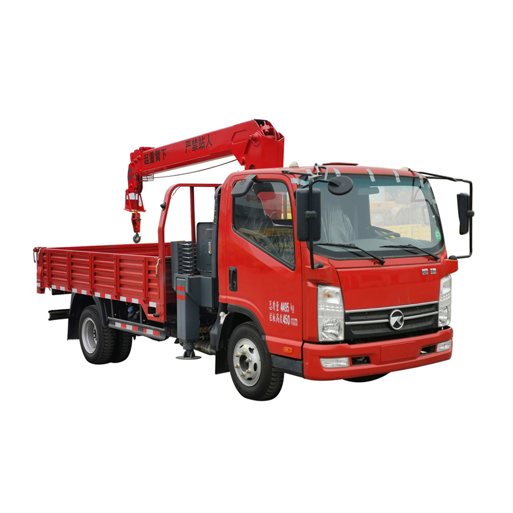China 
                Stock Available Spacious Cab Pickup with Crane Telescopic Small Mobile Crane 6 Ton
             supplier