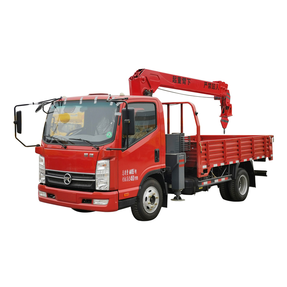 Chine 
                Stock disponible camion avec grue dépanneuse à plat de 10 tonnes grue monté pour enlèvement
             fournisseur
