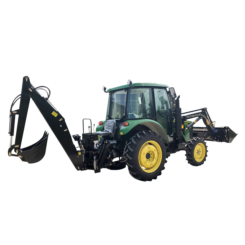 Strong Power Optional Attachments Tractor with Backhoe and Front Loader