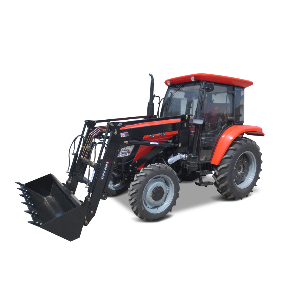 Sturdy Structure Tractor with Front End Loader and Backhoe Garden Tractor with Front Loader Tractors for Agriculture