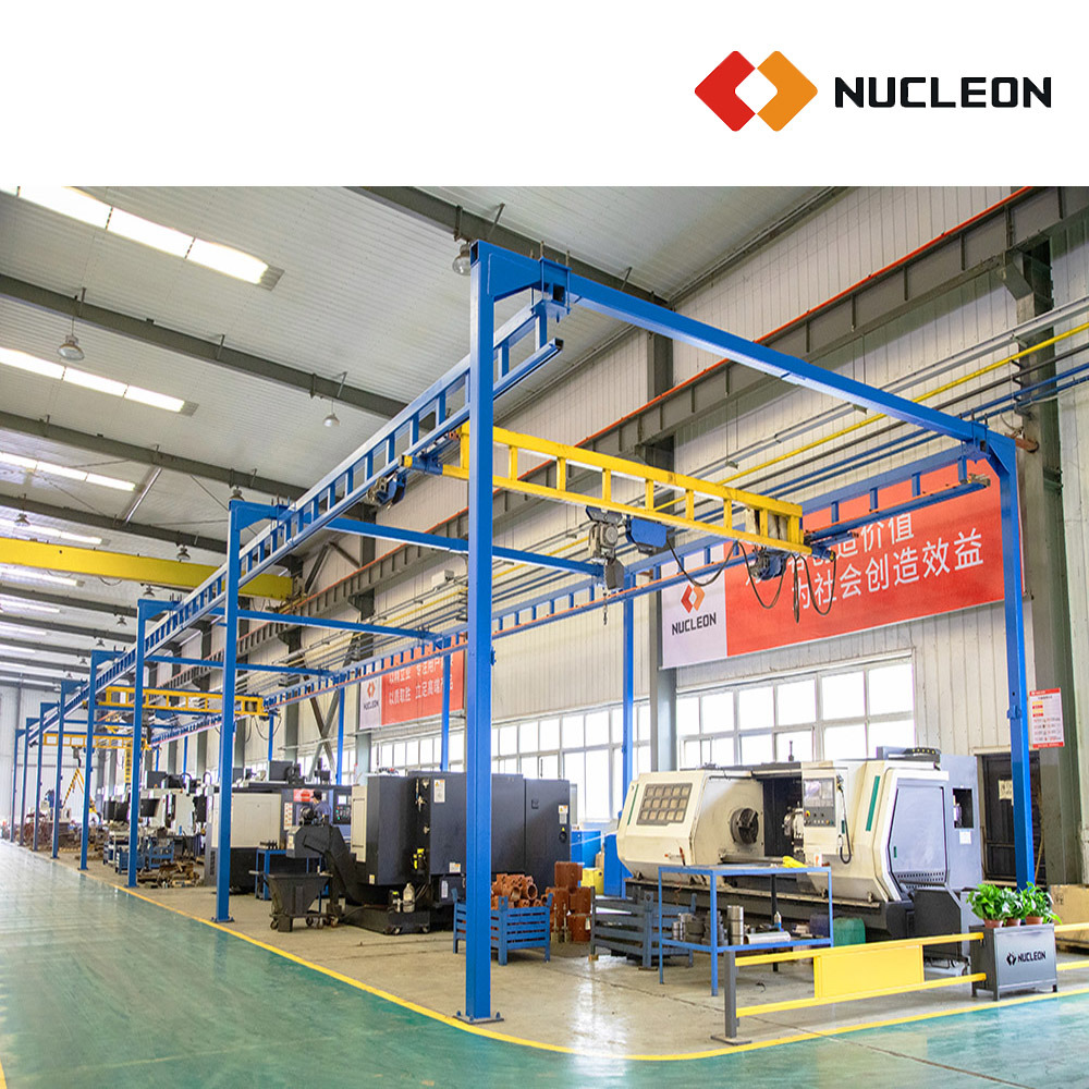 China 
                250 kg 500 kg 1 ton 2 ton 3 ton licht gebruik Vrijstaande bovenloopkraan voor Monorail Hoist System in Machinewinkel
             leverancier