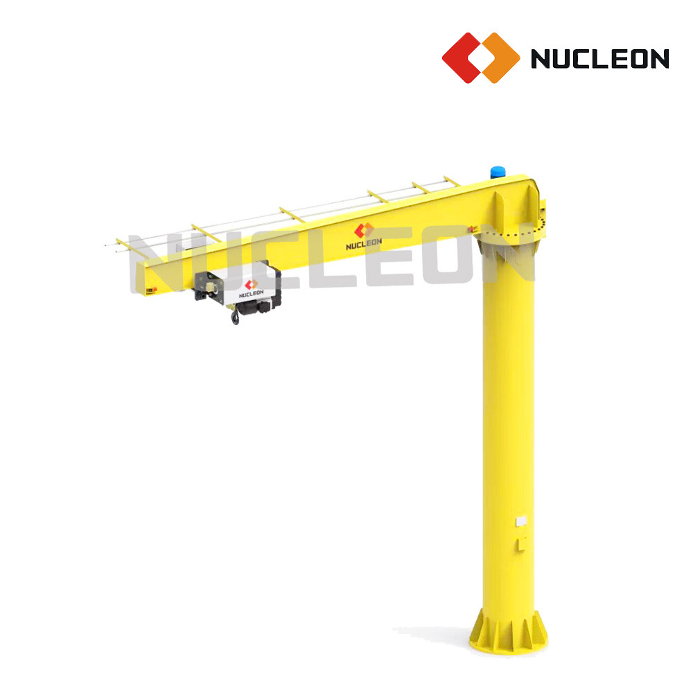 China 
                Fixed Stationary Stand Industrial Jib Crane 10 T with Motorized Slewing Boom for Steel Coil Lifting
             supplier